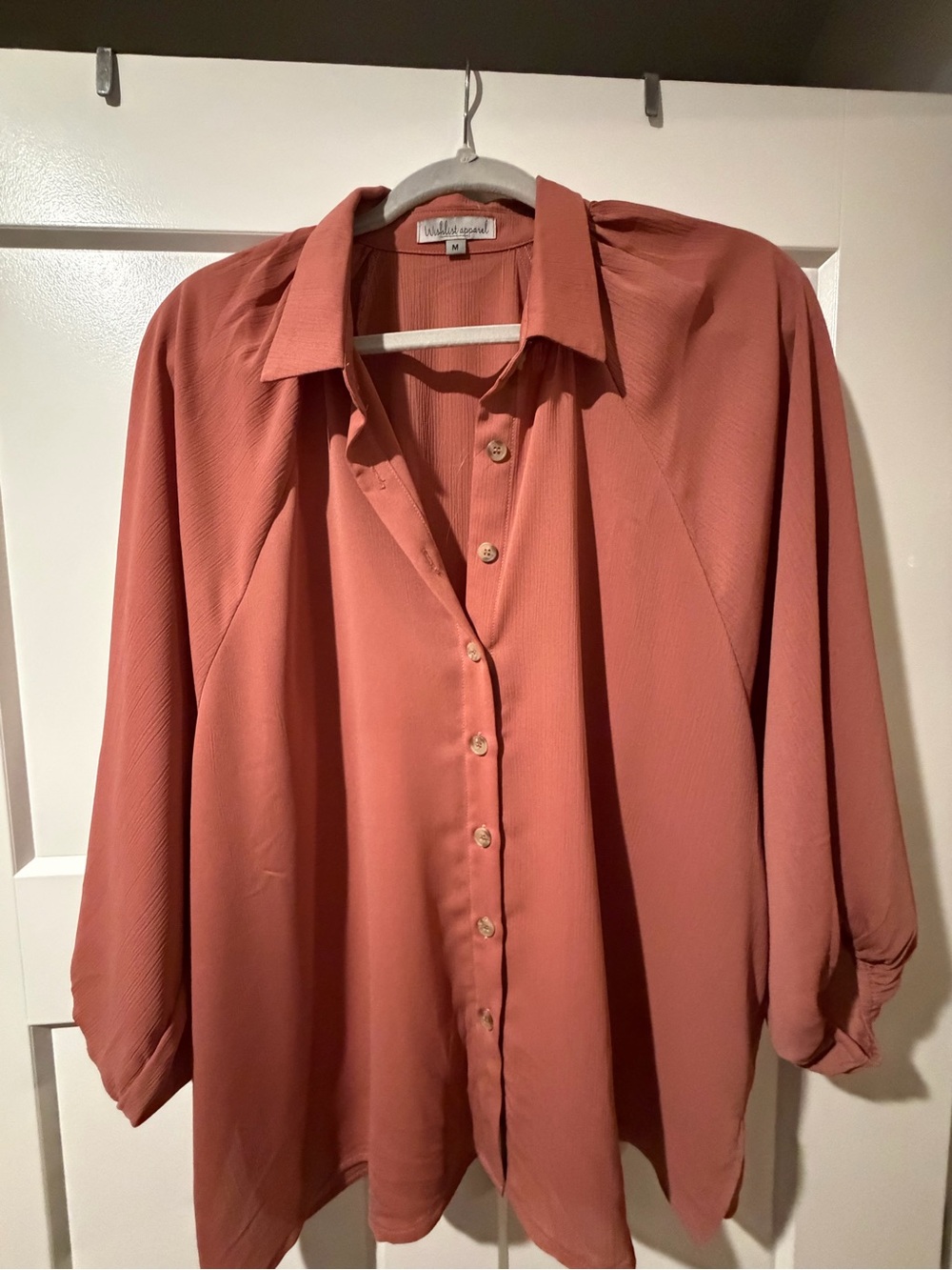 Wishlist Terra Cotta Button-Down Shirt